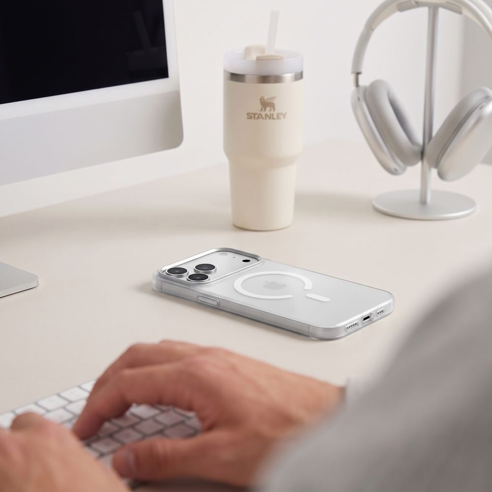 Tech-Protect MagZero MagSafe-etui til iPhone 17 Pro Max / 18 Pro Max – mat hvid