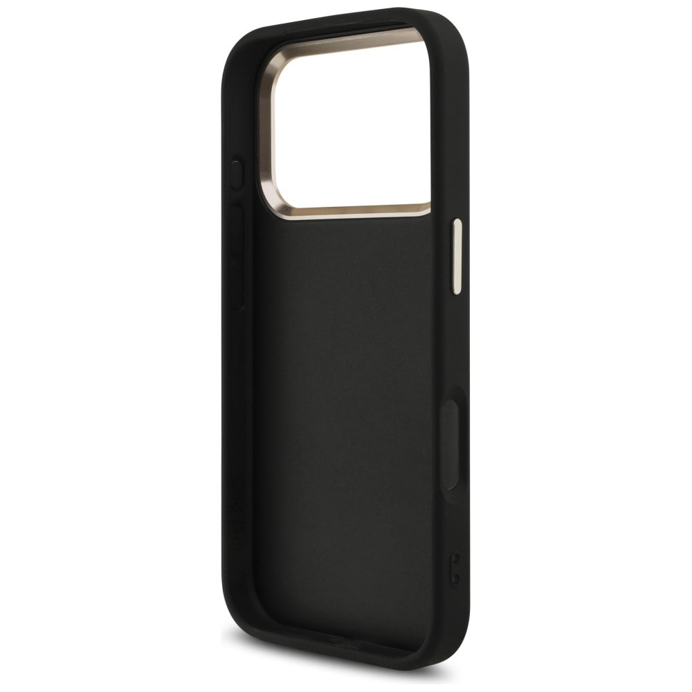 Guess 4G Big 4G Classic Logo-etui til iPhone 17 Pro / 18 Pro – Sort og guld