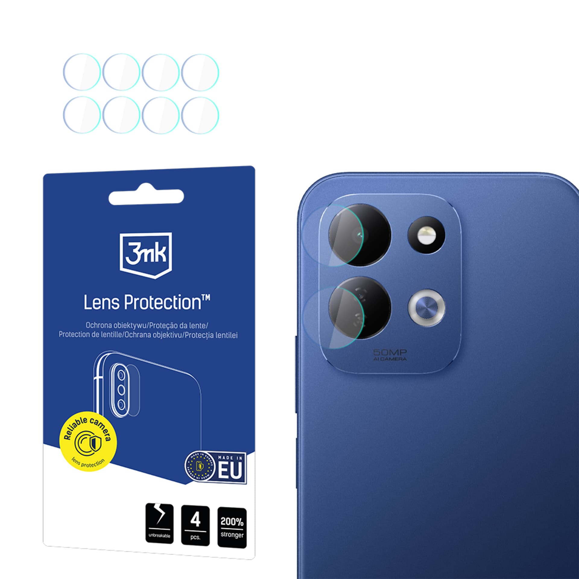 3mk Hybrid-objektivbeskyttelse til Xiaomi Redmi 17 4G / 5G