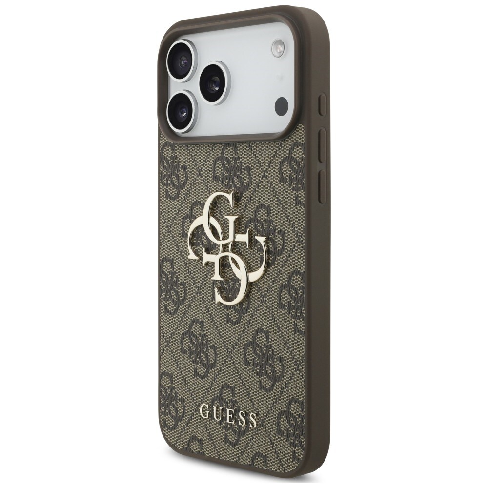 Guess 4G Big Logo-etui til iPhone 17 Pro / 18 Pro – Brun