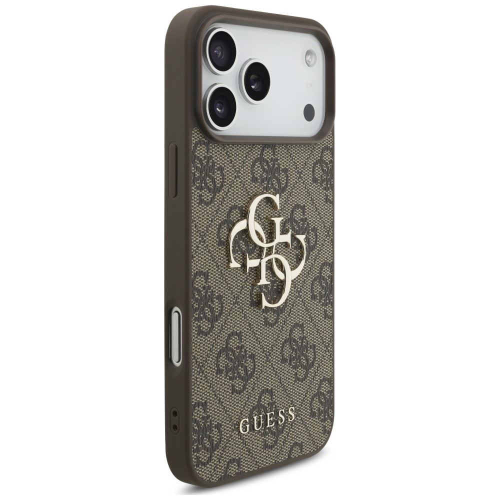 Guess 4G Big Logo-etui til iPhone 17 Pro / 18 Pro – Brun