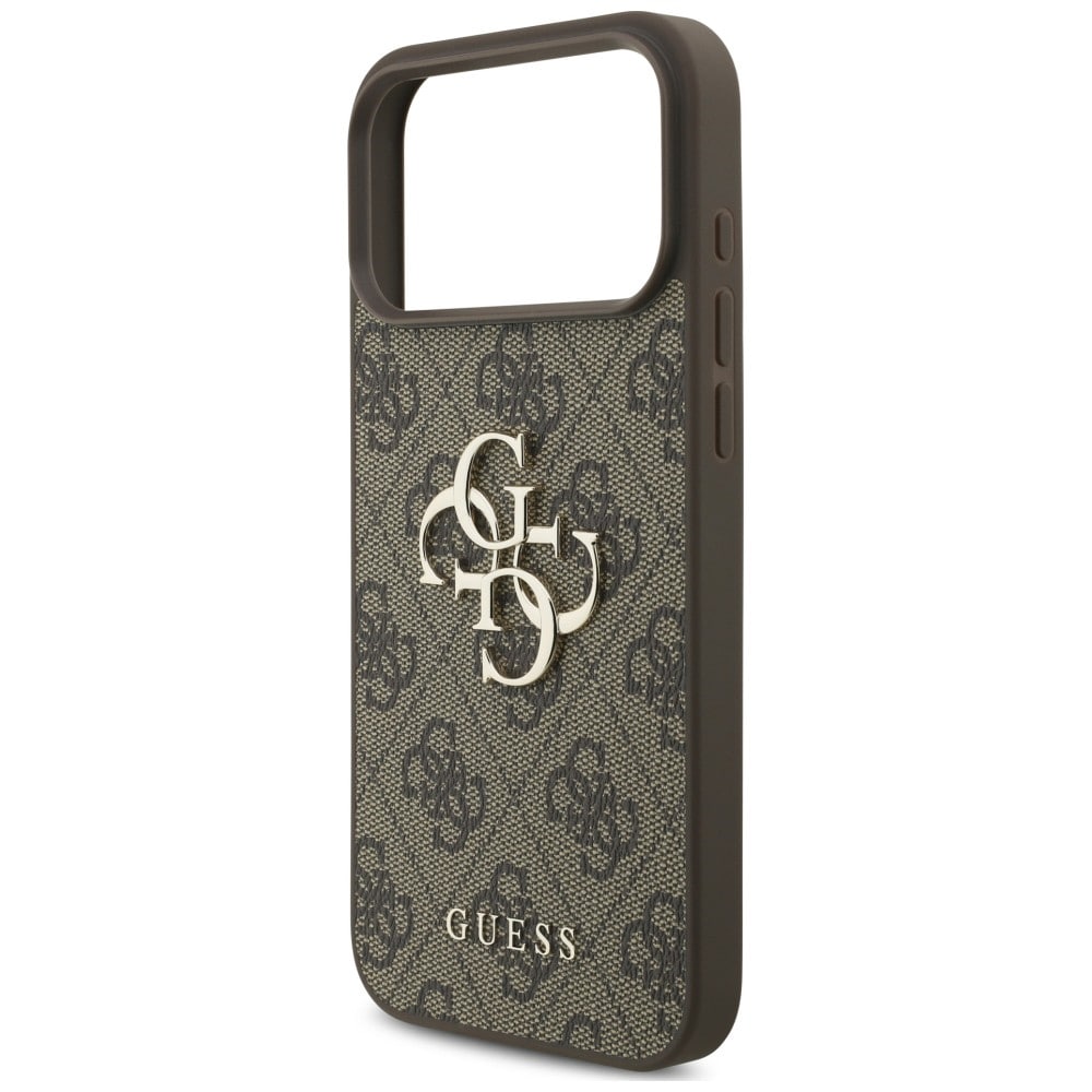 Guess 4G Big Logo-etui til iPhone 17 Pro / 18 Pro – Brun
