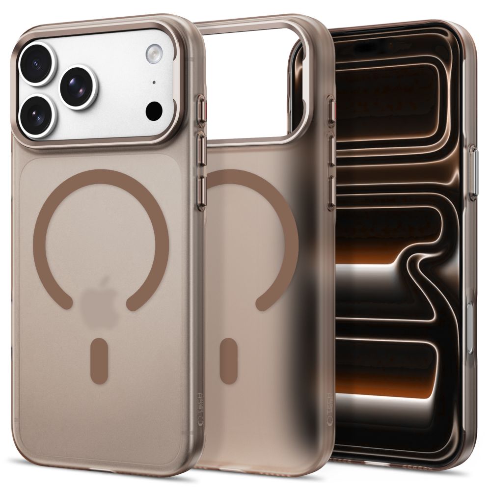 Tech-Protect MagZero MagSafe-etui til iPhone 17 Pro / 18 Pro – brun, mat