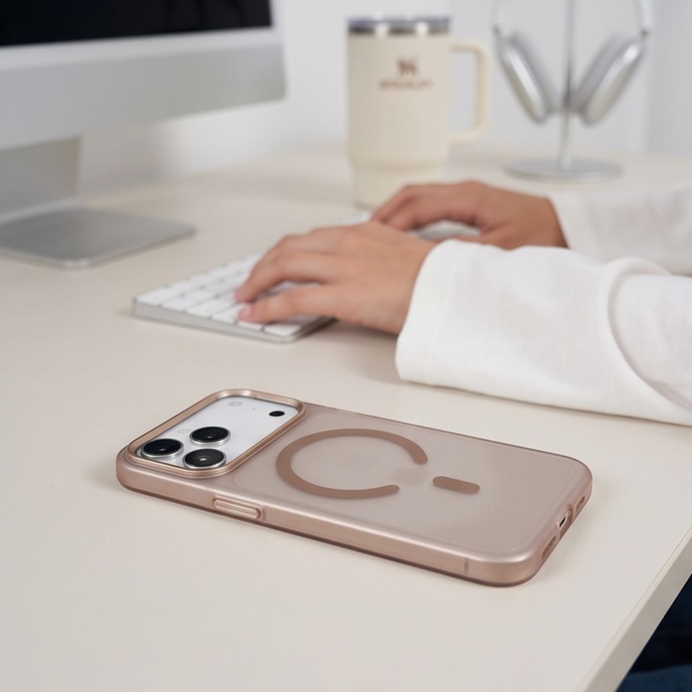 Tech-Protect MagZero MagSafe-etui til iPhone 17 Pro / 18 Pro – brun, mat