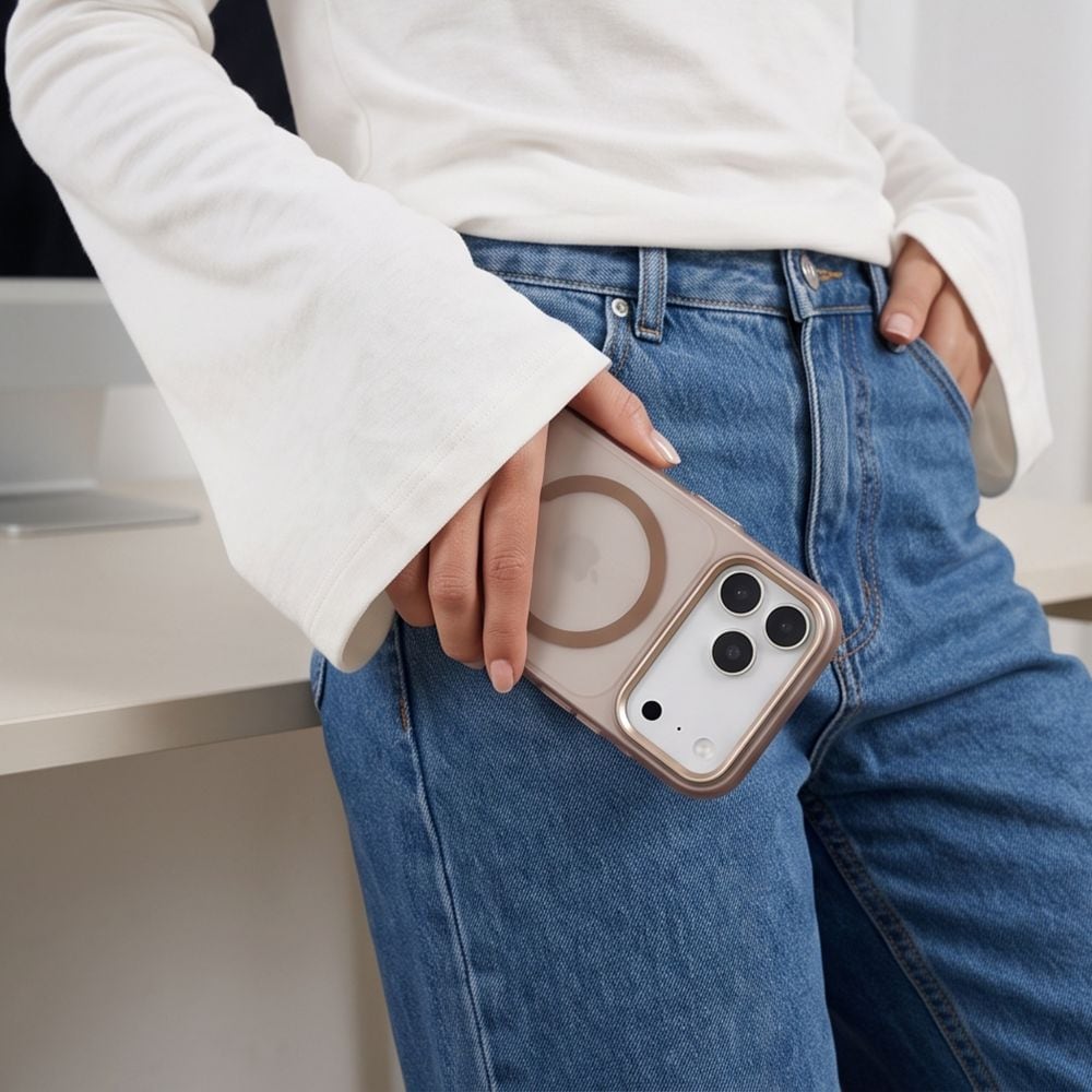 Tech-Protect MagZero MagSafe-etui til iPhone 17 Pro / 18 Pro – brun, mat