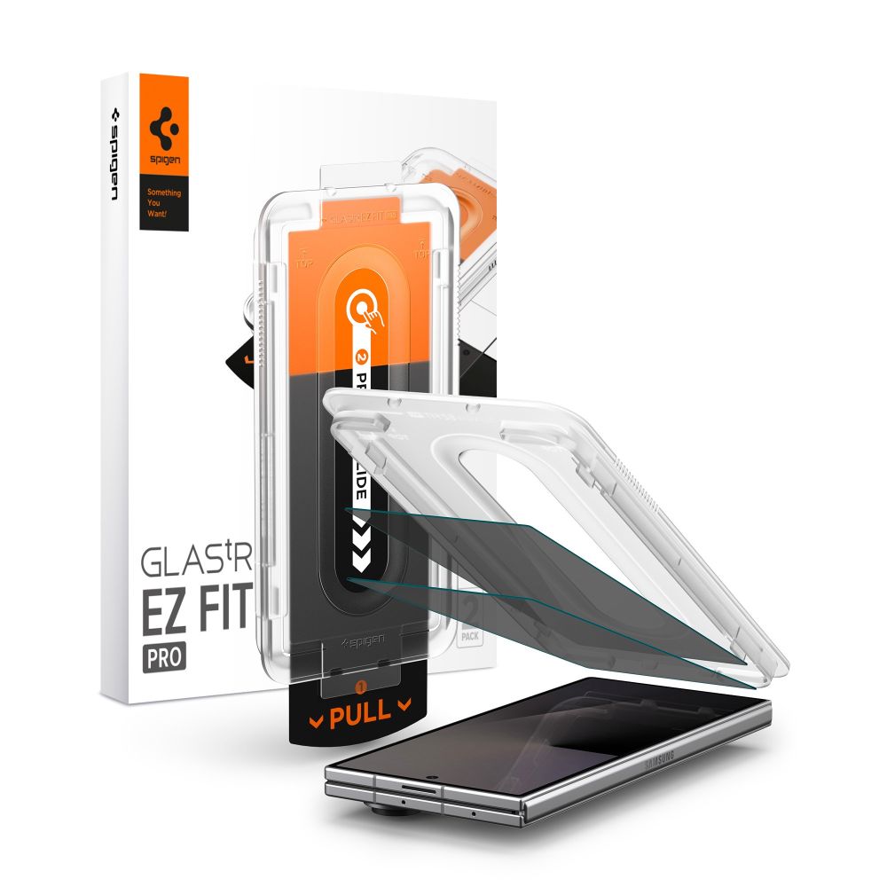 Spigen Glas.tR EZ Fit Pro HD Privacy – 2-pak hærdet glas til Samsung Galaxy Z Fold 7/8 Ultra