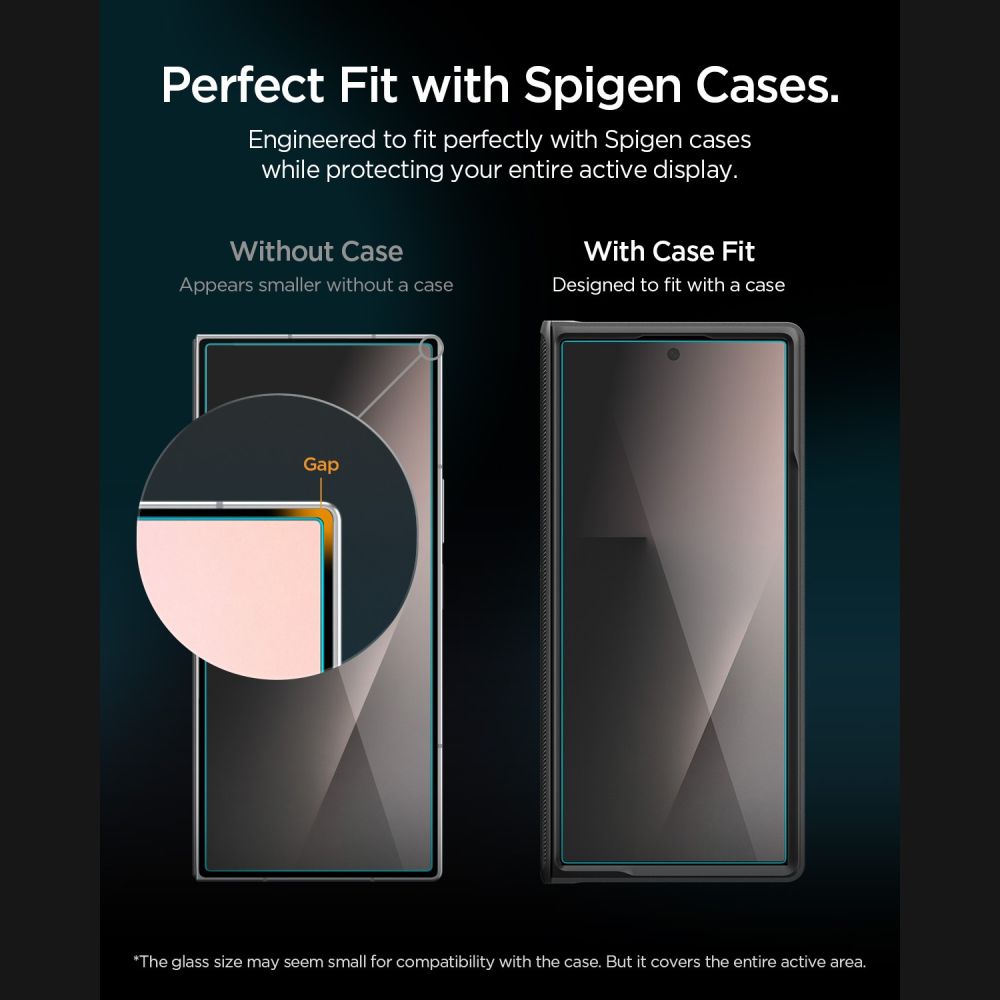 Spigen Glas.tR EZ Fit Pro HD Privacy – 2-pak hærdet glas til Samsung Galaxy Z Fold 7/8 Ultra