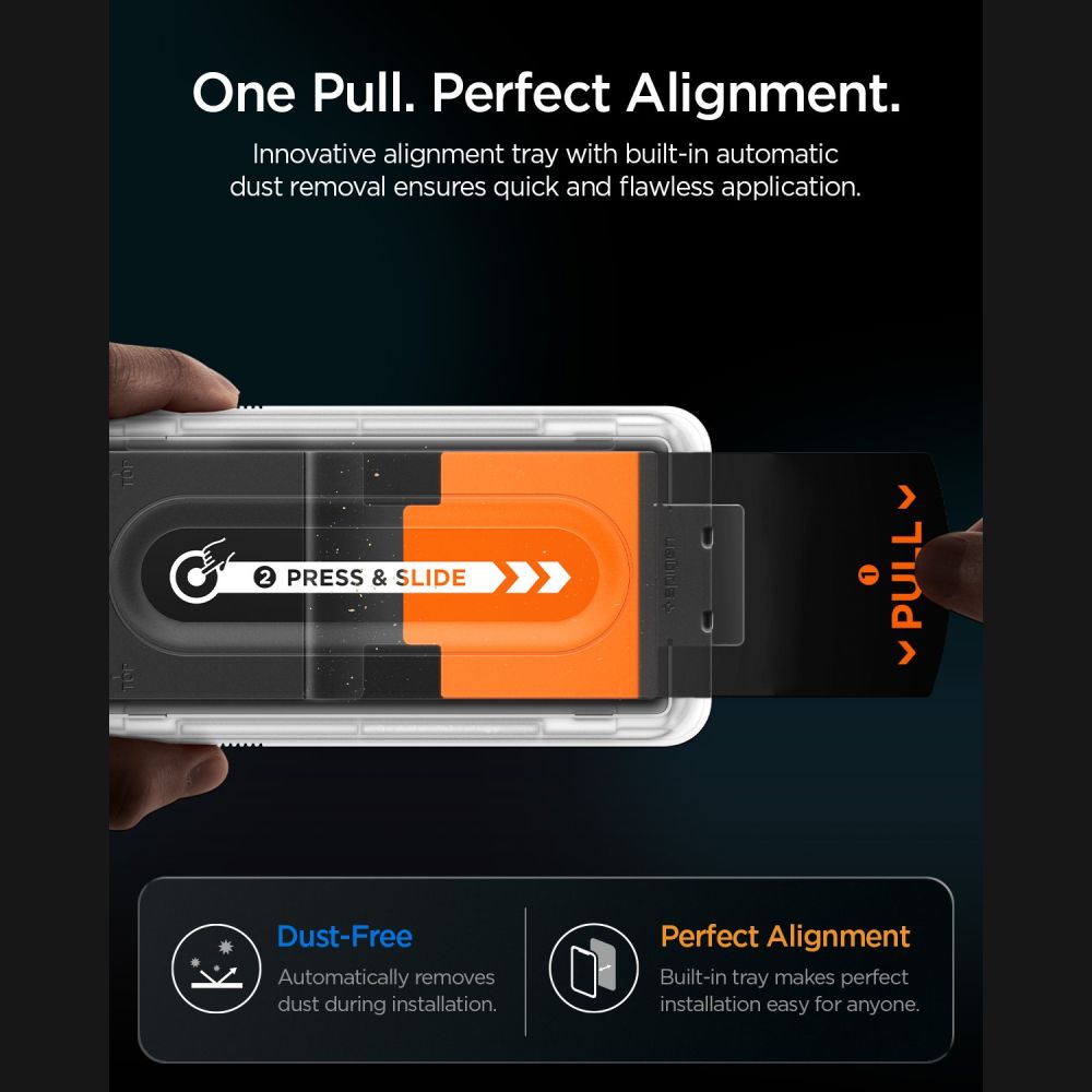 Spigen Glas.tR EZ Fit Pro HD Privacy – 2-pak hærdet glas til Samsung Galaxy Z Fold 7/8 Ultra