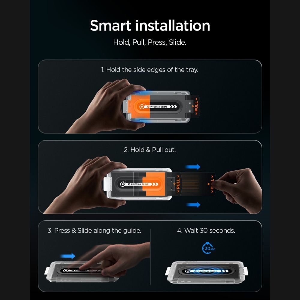 Spigen Glas.tR EZ Fit Pro HD Privacy – 2-pak hærdet glas til Samsung Galaxy Z Fold 7/8 Ultra