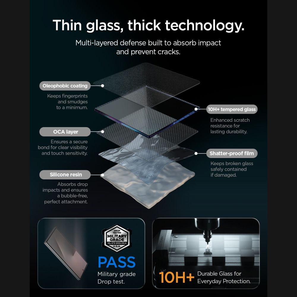 Spigen Glas.tR EZ Fit Pro HD Privacy – 2-pak hærdet glas til Samsung Galaxy Z Fold 7/8 Ultra