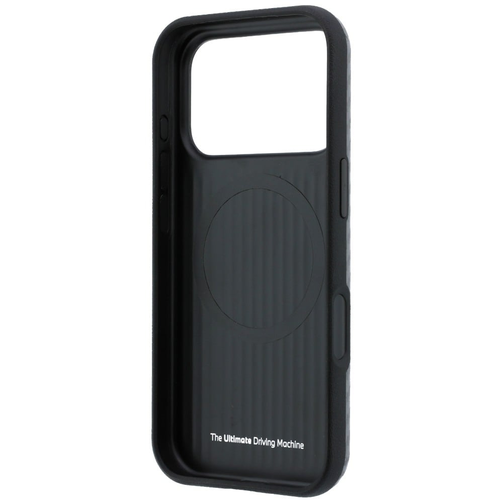 BMW M Carbon Metal-logo MagSafe-etui til iPhone 17 Pro / 18 Pro – Grå
