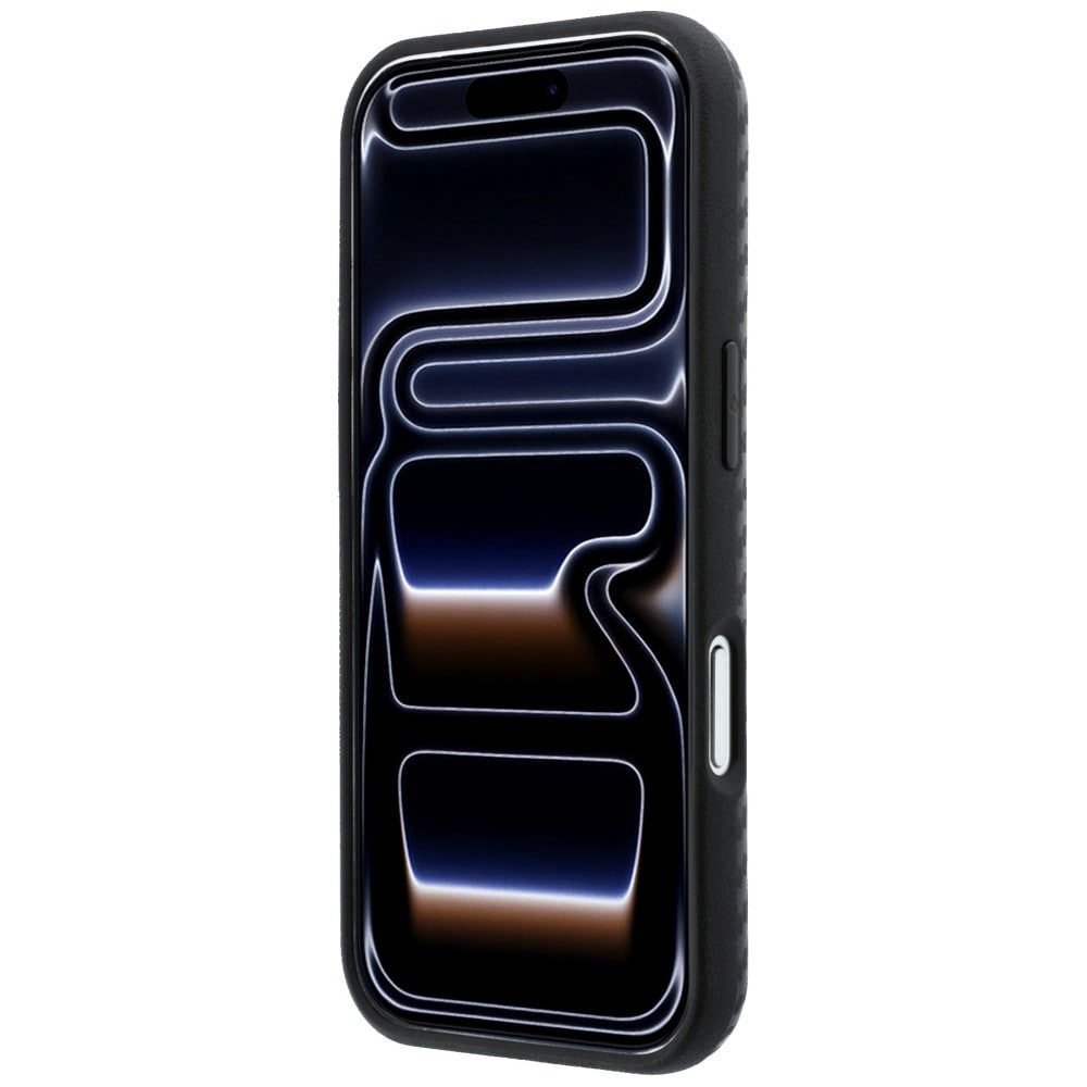 BMW M MagSafe-etui med kulfiberprint til iPhone 17 Pro / 18 Pro – Sort
