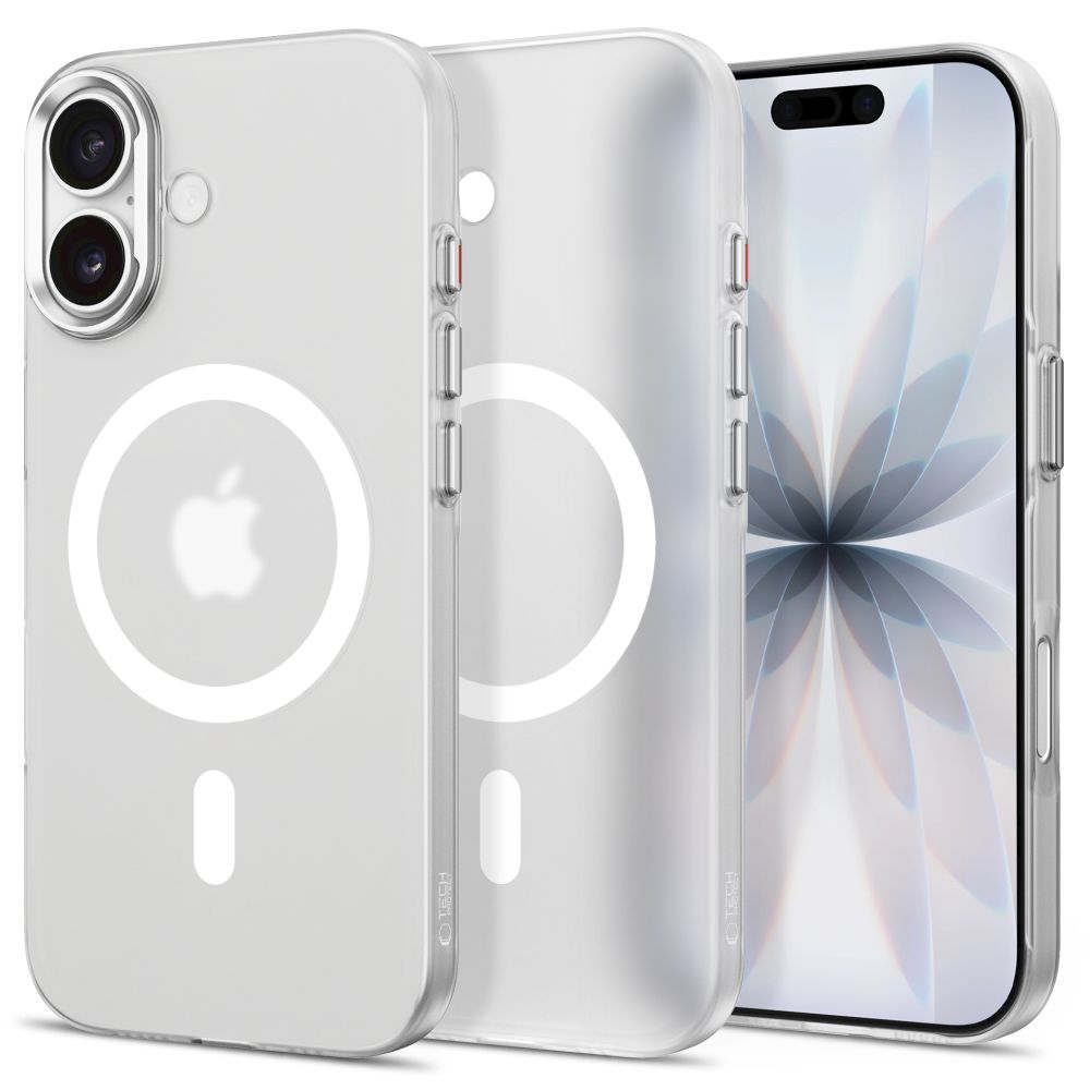 Tech-Protect MagZero MagSafe-etui til iPhone 17 – Mat hvid