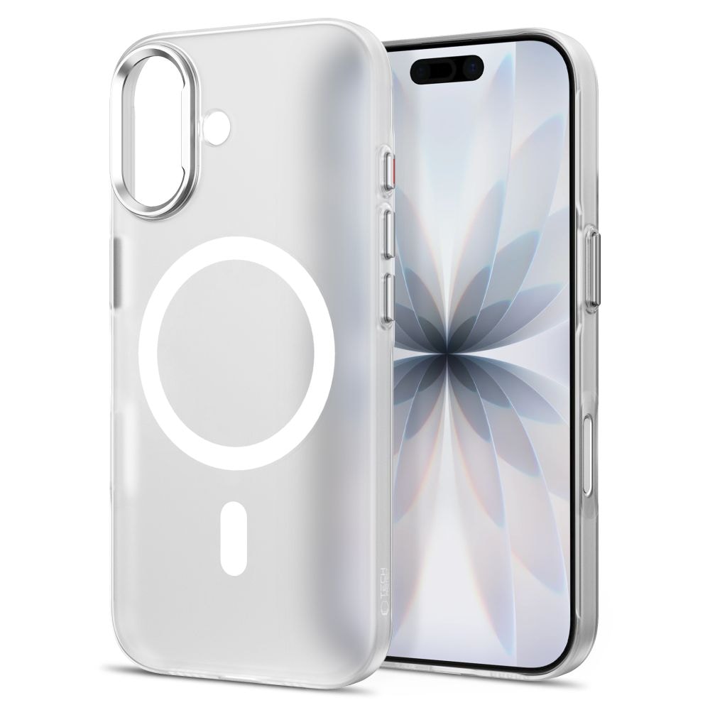 Tech-Protect MagZero MagSafe-etui til iPhone 17 – Mat hvid