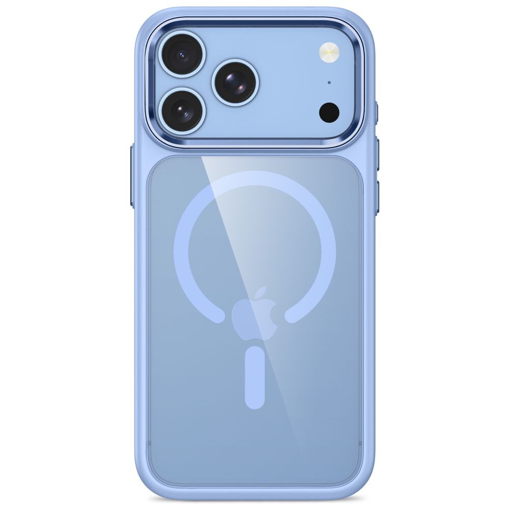 Tech-Protect Magmat Magsafe CC-etui til iPhone 17 Pro Max / 18 Pro Max – gennemsigtig lyseblå
