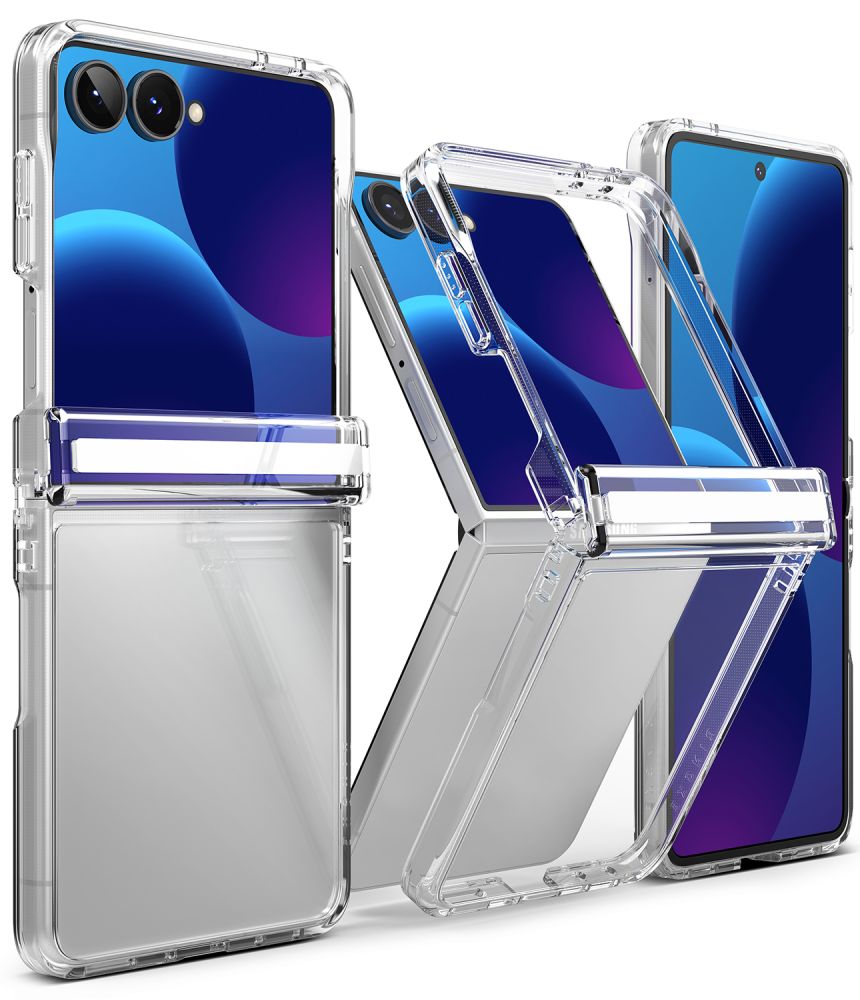 Ringke Fusion Flap-etui til Samsung Galaxy Z Flip 8 – gennemsigtigt
