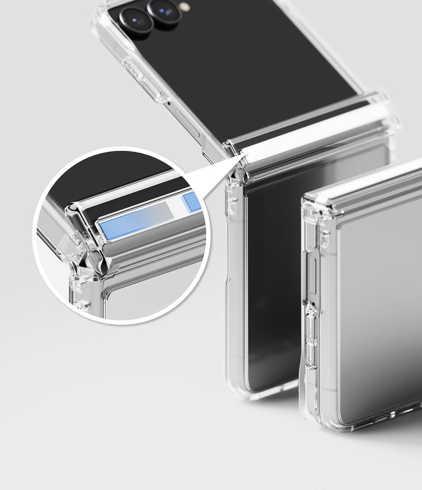 Ringke Fusion Flap-etui til Samsung Galaxy Z Flip 8 – gennemsigtigt