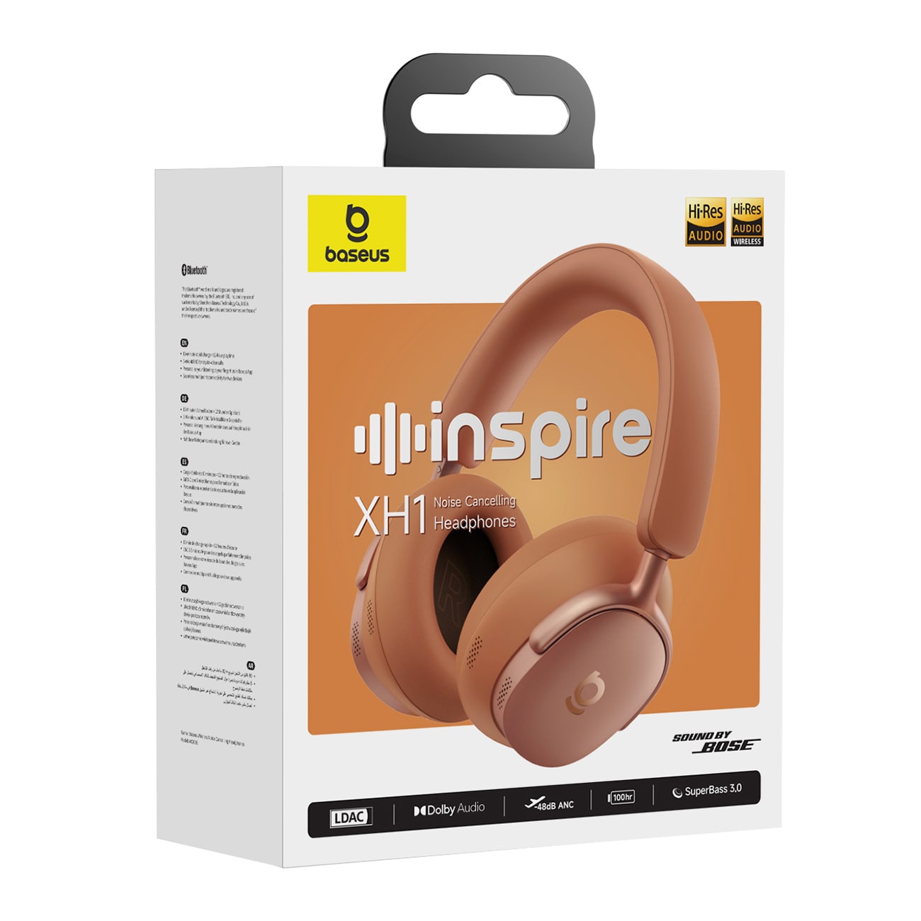 Baseus Inspire XH1 Sound by Bose ANC Dolby Audio trådløse hovedtelefoner, farven »Starry Heat«