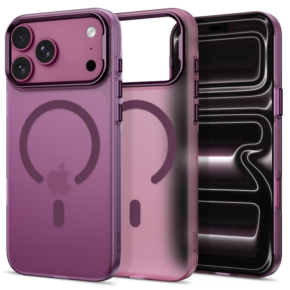 Tech-Protect MagZero MagSafe-etui til iPhone 17 Pro Max / 18 Pro Max – mat burgunder
