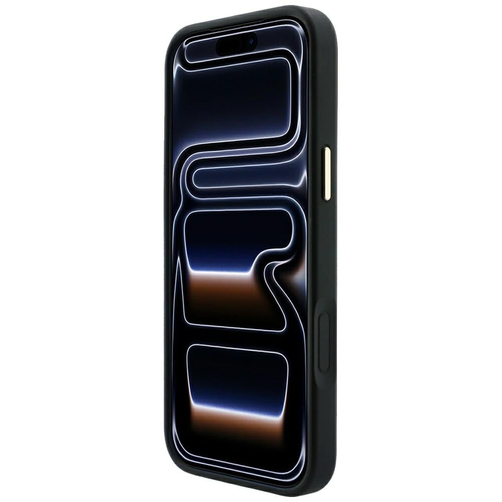 Guess præget 4G Classic MagSafe-etui til iPhone 17 Pro / 18 Pro – Sort