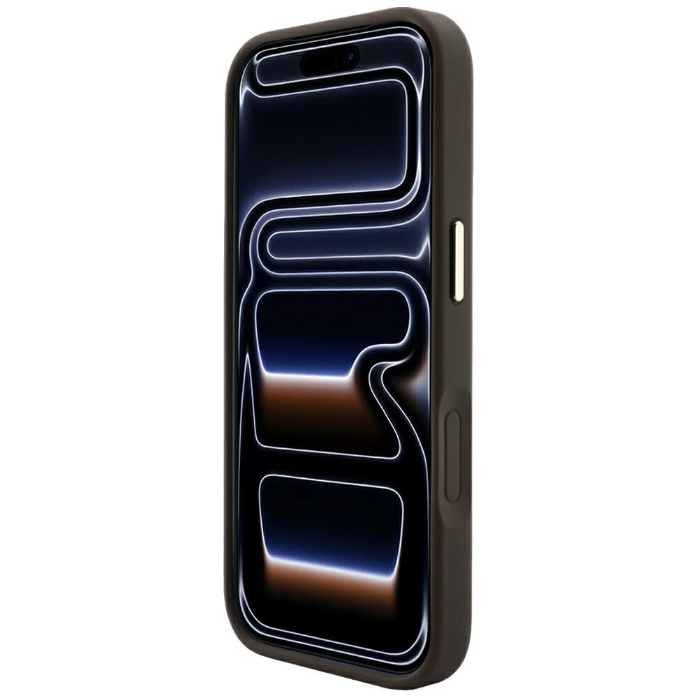 Guess præget 4G Classic MagSafe-etui til iPhone 17 Pro Max / 18 Pro Max – brun