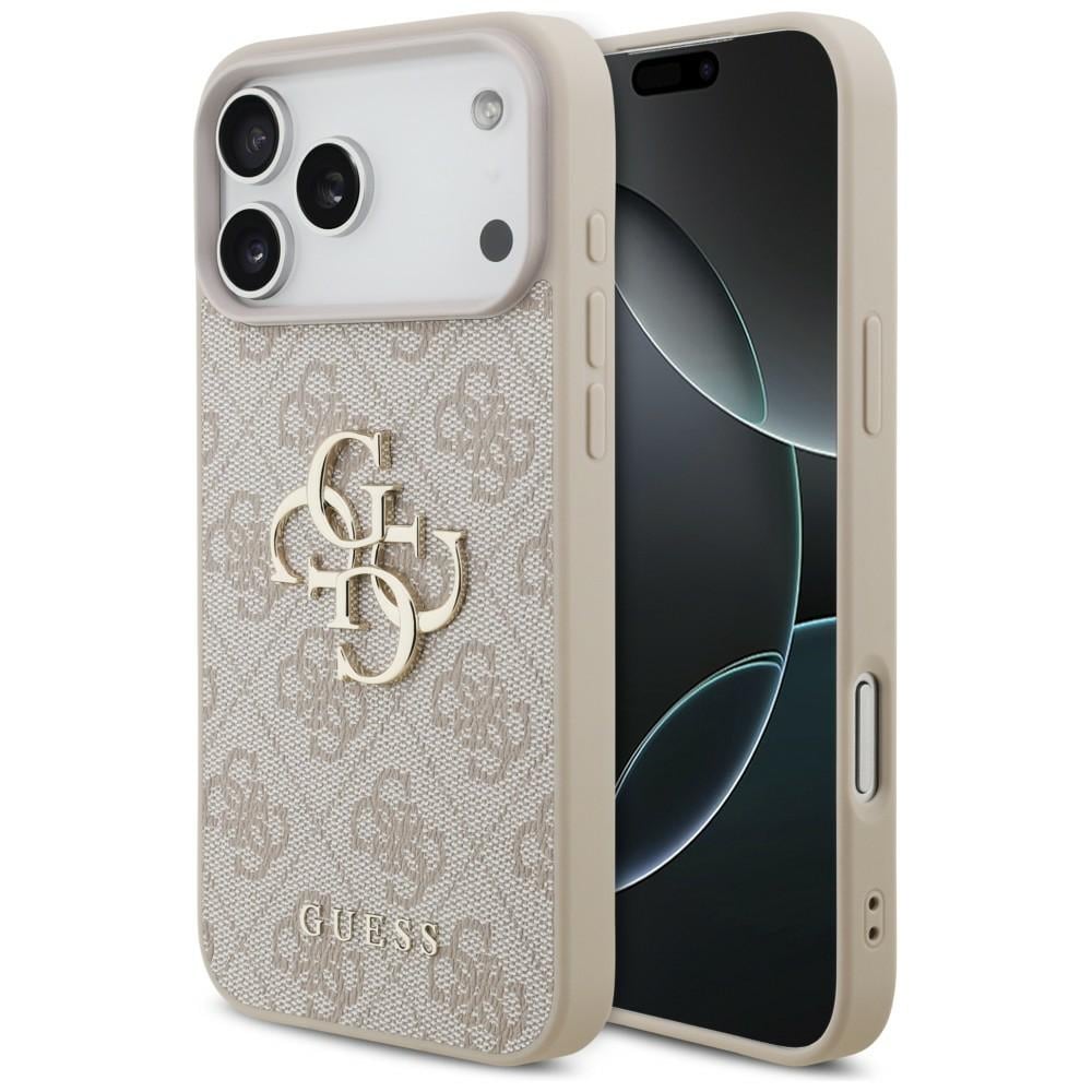 Guess 4G Big Logo-etui til iPhone 17 Pro Max / 18 Pro Max – lyserød