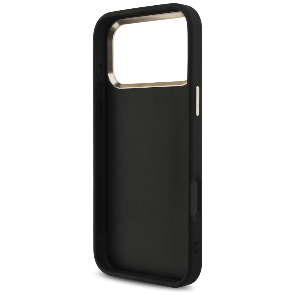 Guess 4G Big 4G Classic Logo-etui til iPhone 17 Pro Max / 18 Pro Max – sort og guld