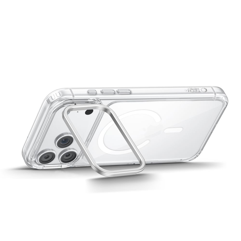 Tech-Protect MagStand MagSafe CC-etui til iPhone 18 Pro Max / 17 Pro Max – Gennemsigtigt