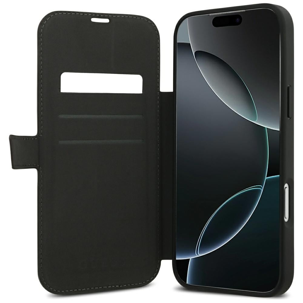 Guess Book 4G metal-logo-etui til iPhone 18 Pro Max / 17 Pro Max – brun