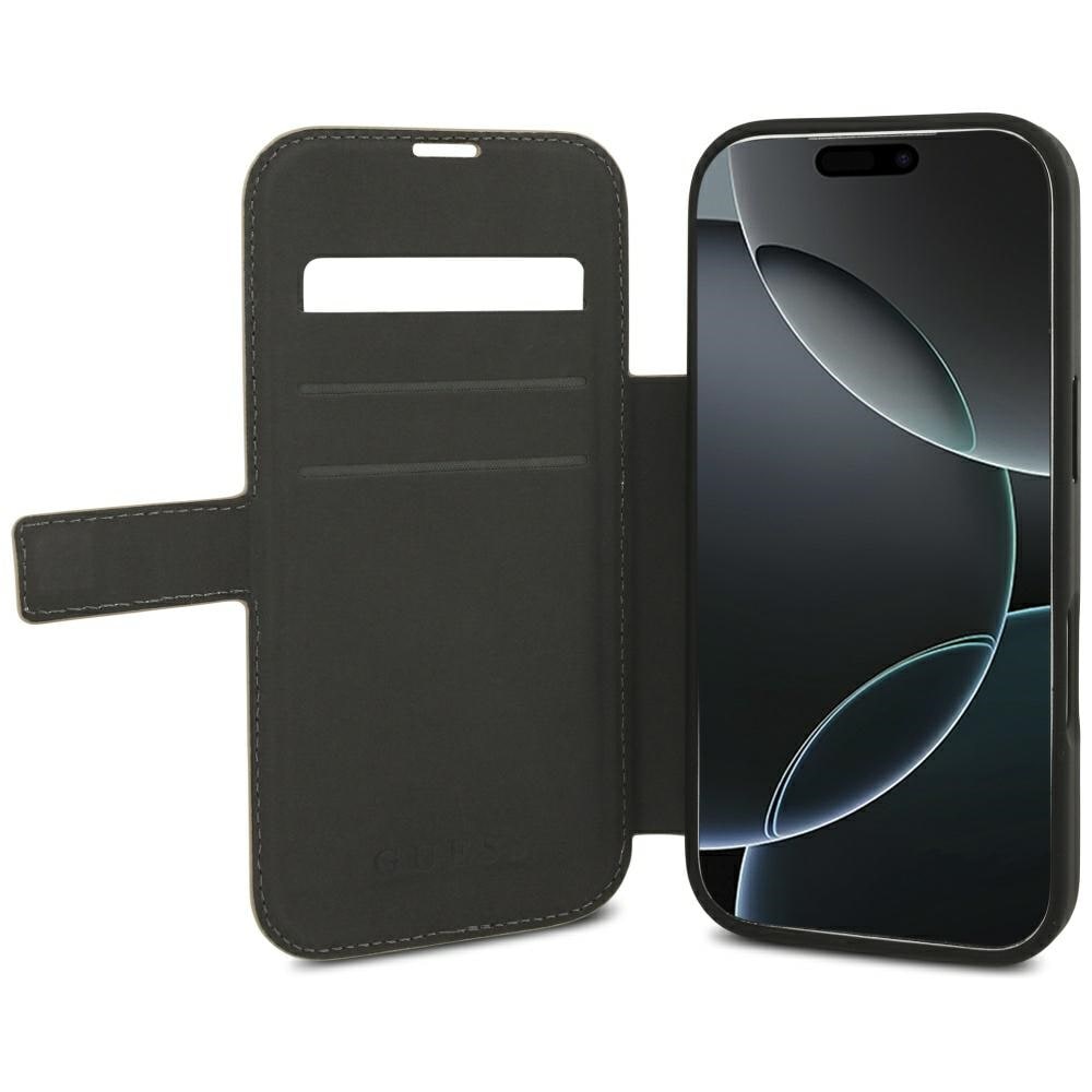 Guess Book 4G metal-logo-etui til iPhone 18 Pro / 17 Pro – lyserød