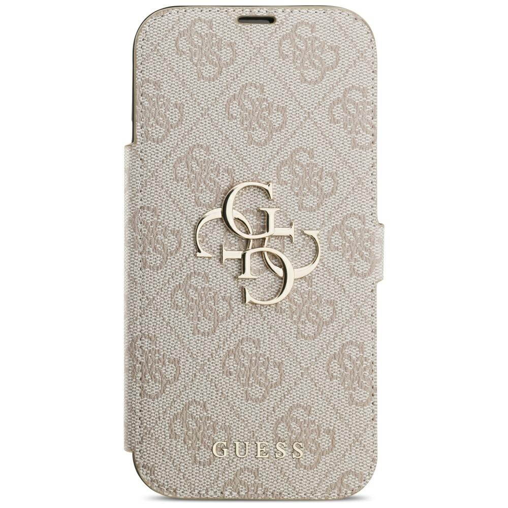 Guess Book 4G metal-logo-etui til iPhone 18 Pro Max / 17 Pro Max – lyserød