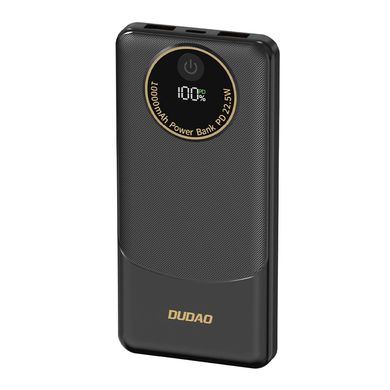 Dudao K12 Powerbank 10.000 mAh PD 22,5 W USB-A USB-C – Sort