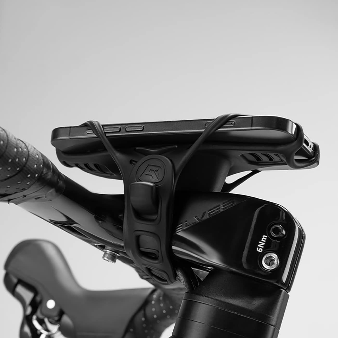 Rockbros LF24166 Cykelholder til mobiltelefon i silikone, 4–7" – Sort