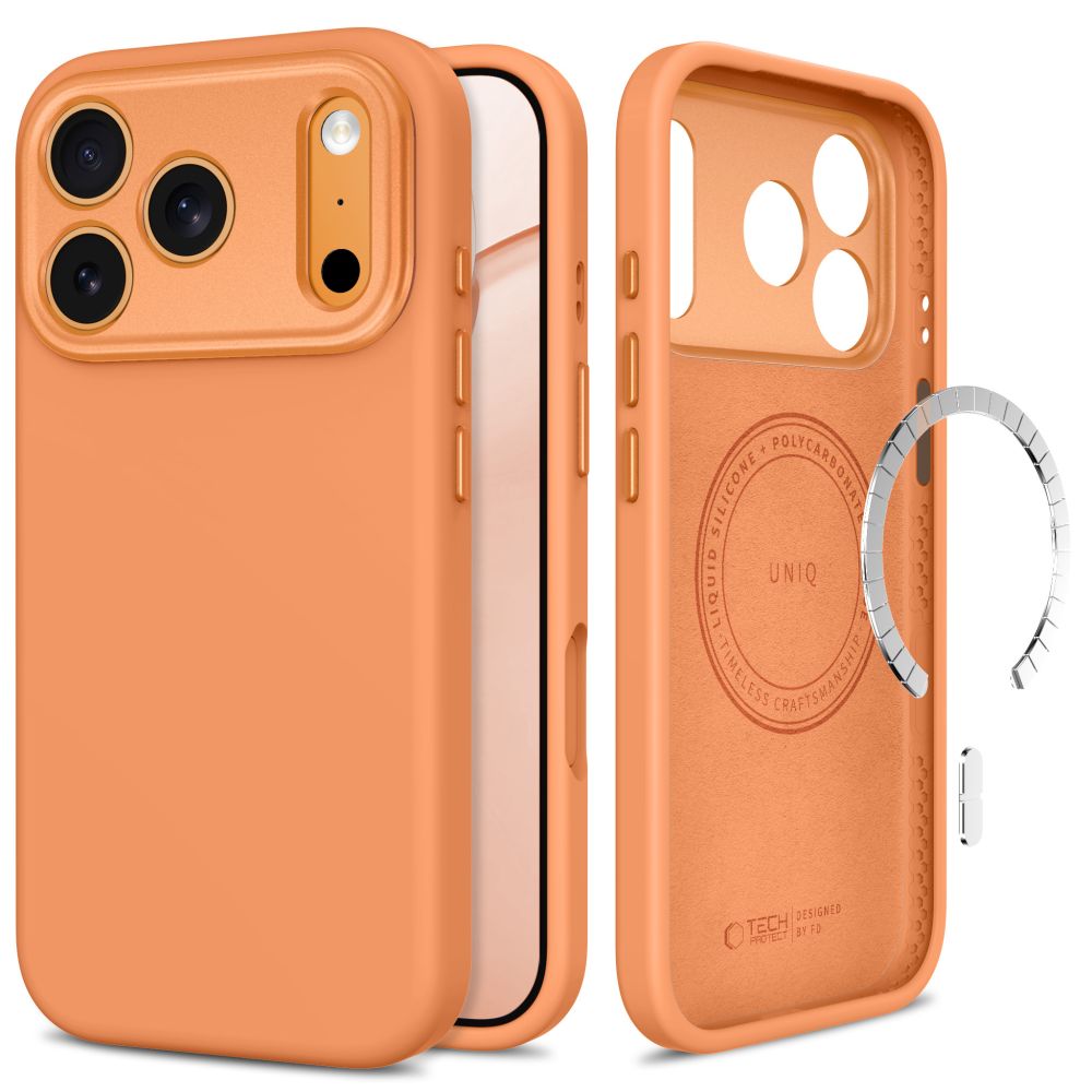 Tech-Protect Uniq MagSafe CC-etui til iPhone 18 Pro Max / 17 Pro Max – Orange