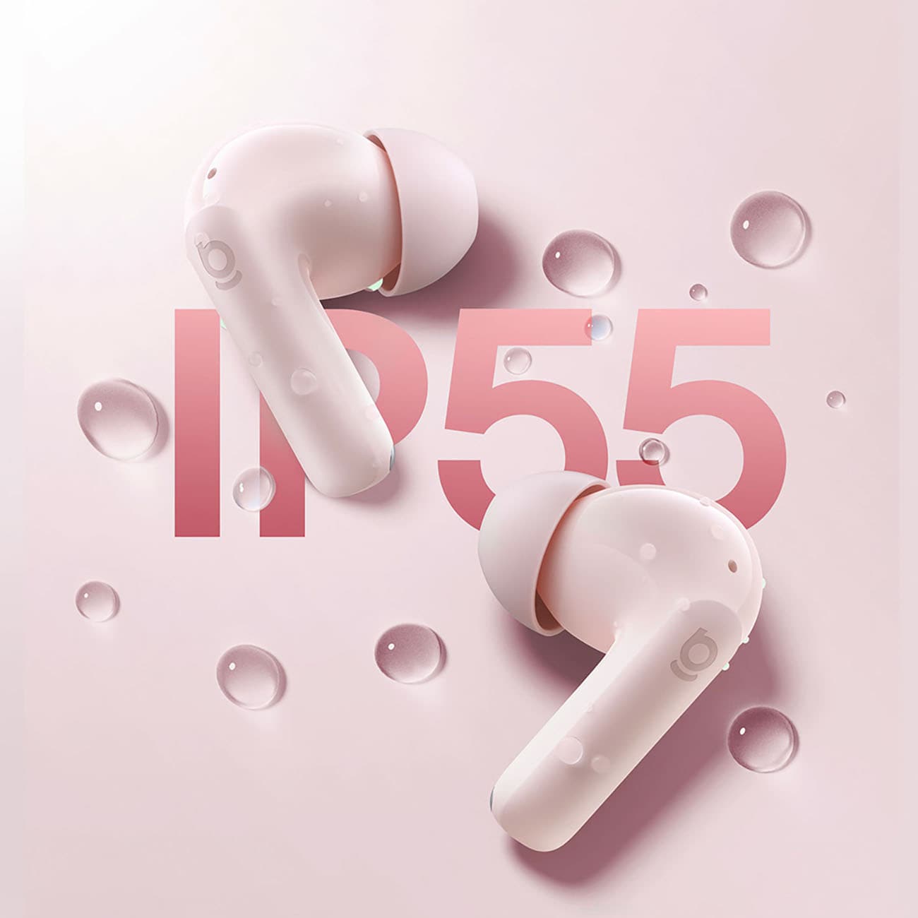 Baseus Bass EP10 TWS trådløse in-ear-hovedtelefoner med ANC – lyserød