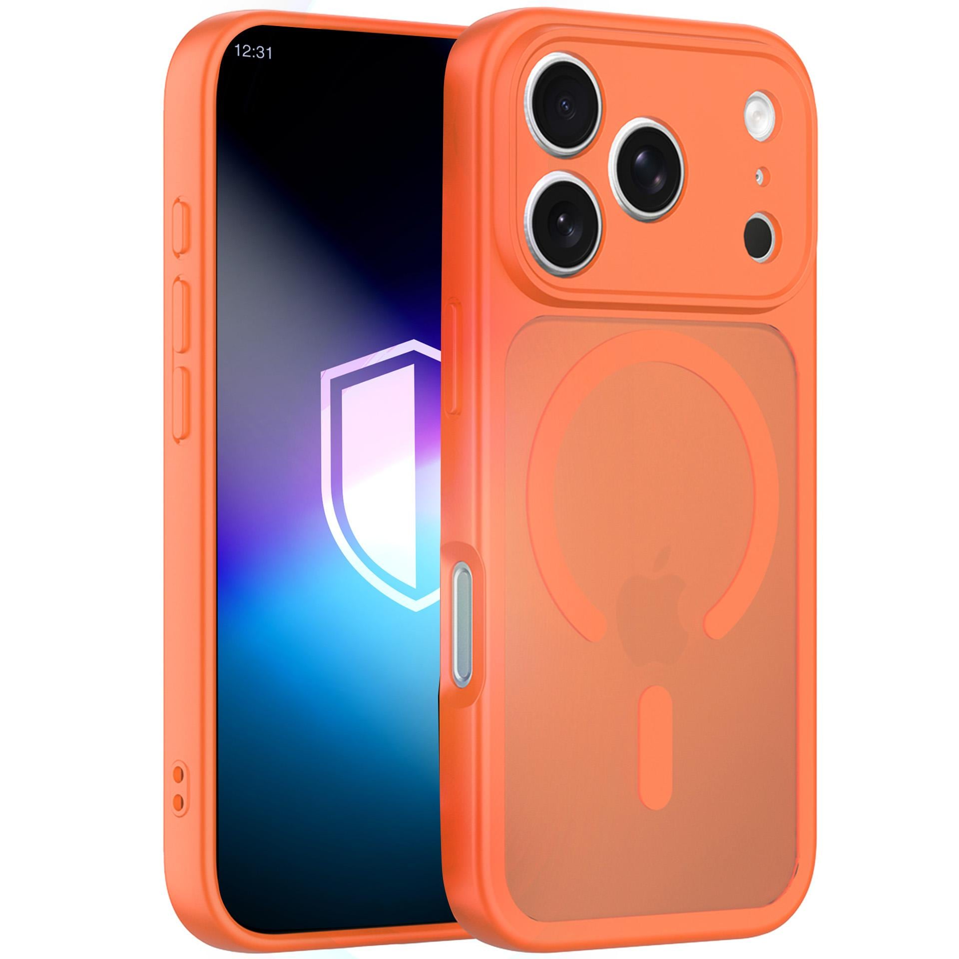 3mk Misty MagCase til iPhone 17 Pro/18 Pro – Orange