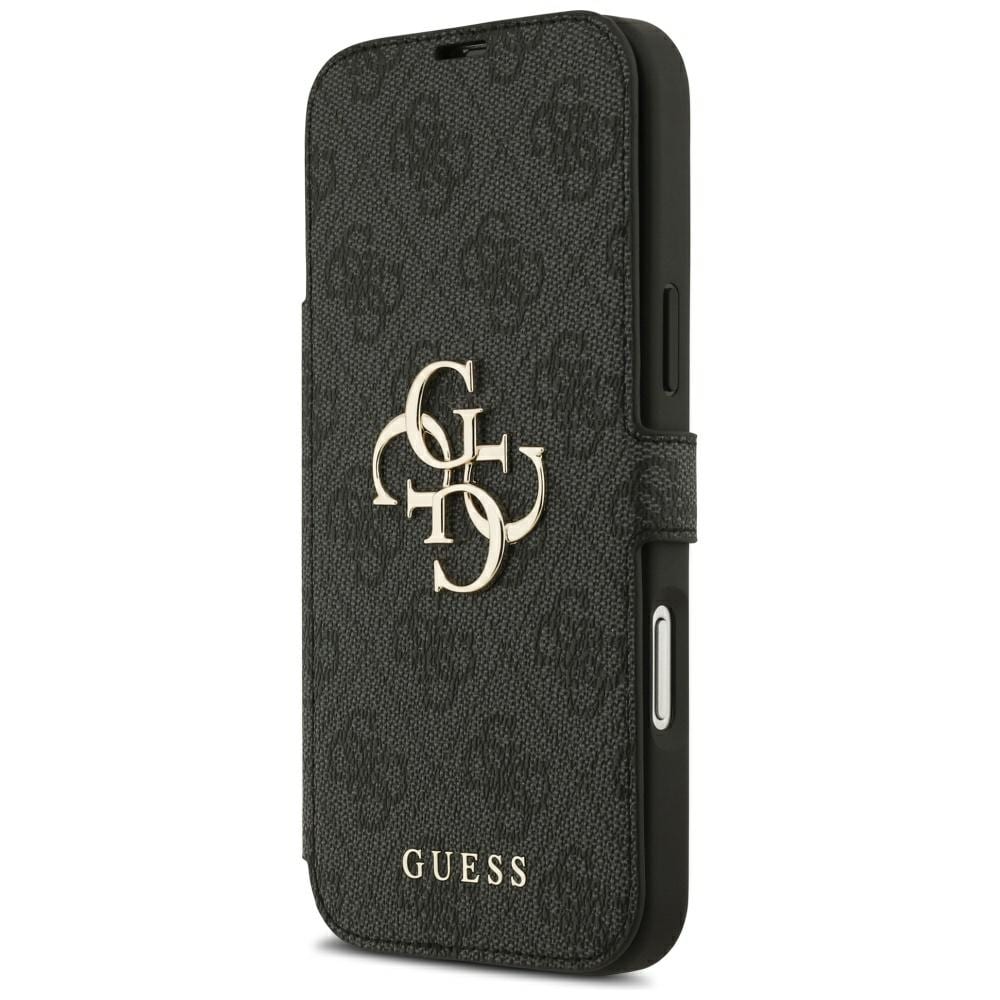 Guess Book 4G metal-logo-etui til iPhone 18 Pro Max / 17 Pro Max – Sort