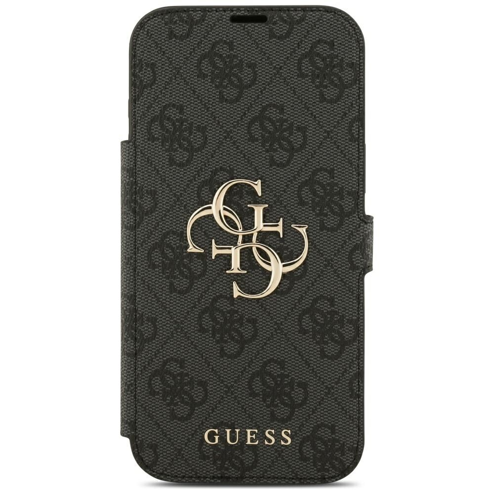 Guess Book 4G metal-logo-etui til iPhone 18 Pro Max / 17 Pro Max – Sort