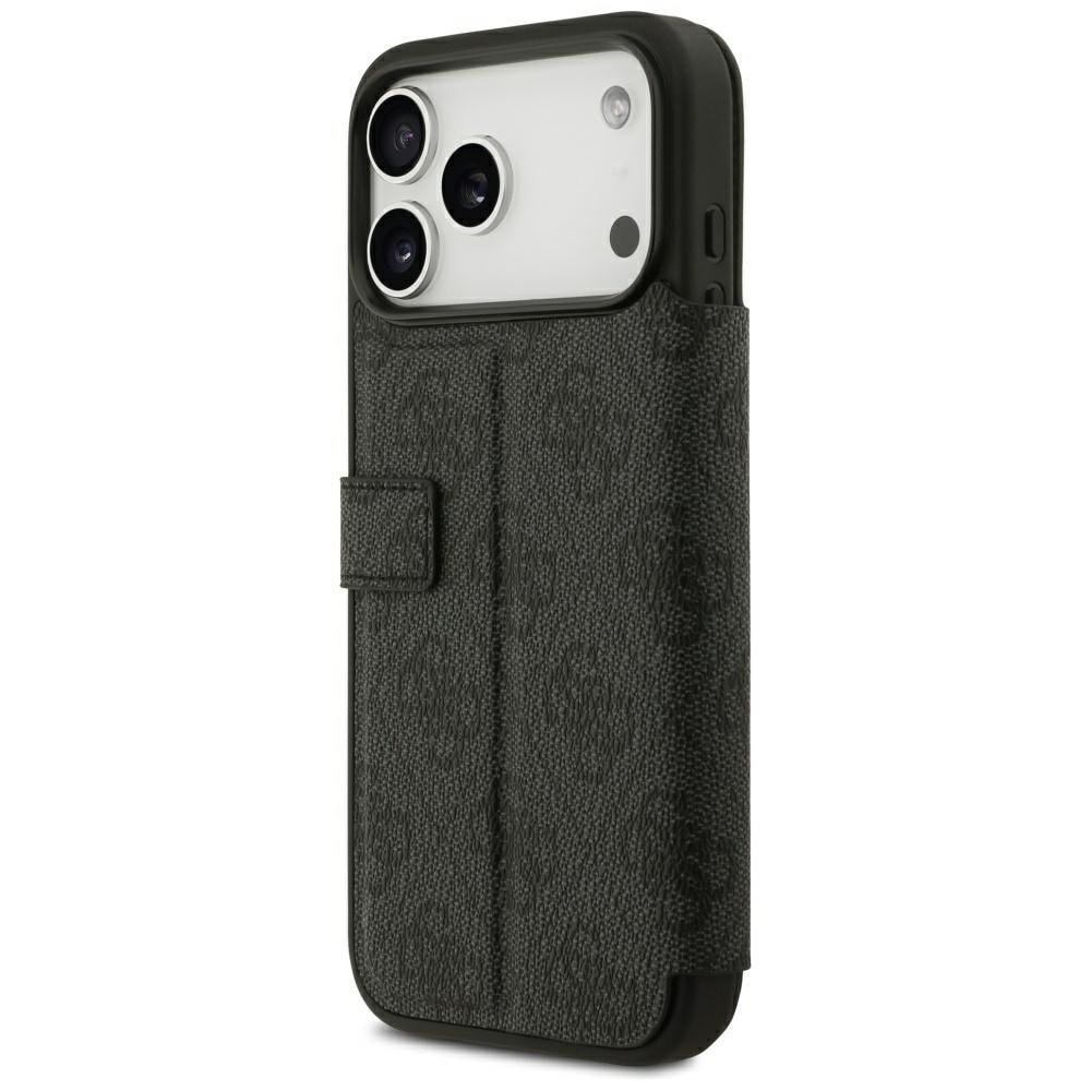 Guess Book 4G metal-logo-etui til iPhone 18 Pro Max / 17 Pro Max – Sort
