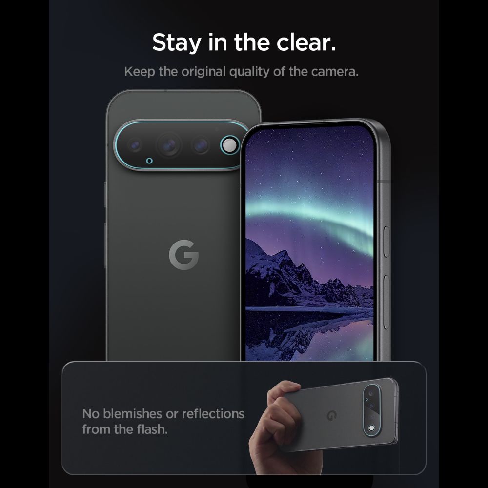 Spigen Optik Pro HD 2-pak med skærmbeskyttere af hærdet glas til Google Pixel 11 Pro