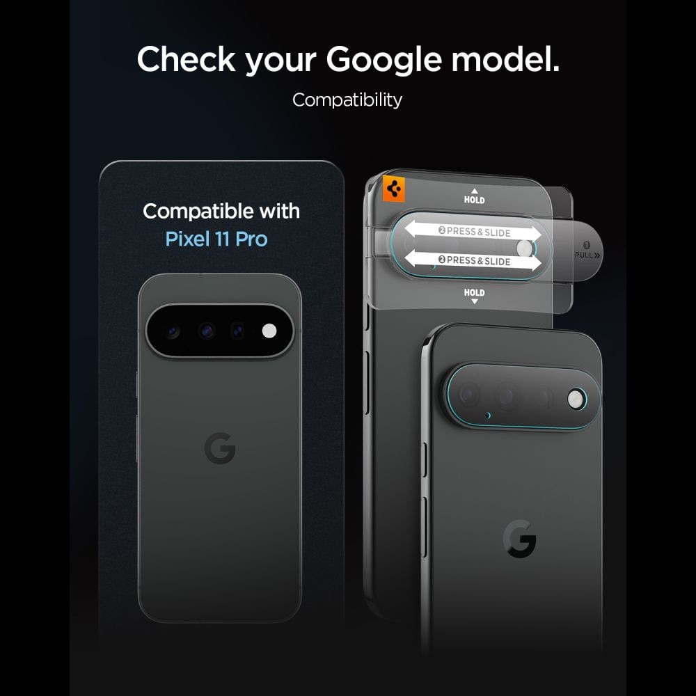 Spigen Optik Pro HD 2-pak med skærmbeskyttere af hærdet glas til Google Pixel 11 Pro
