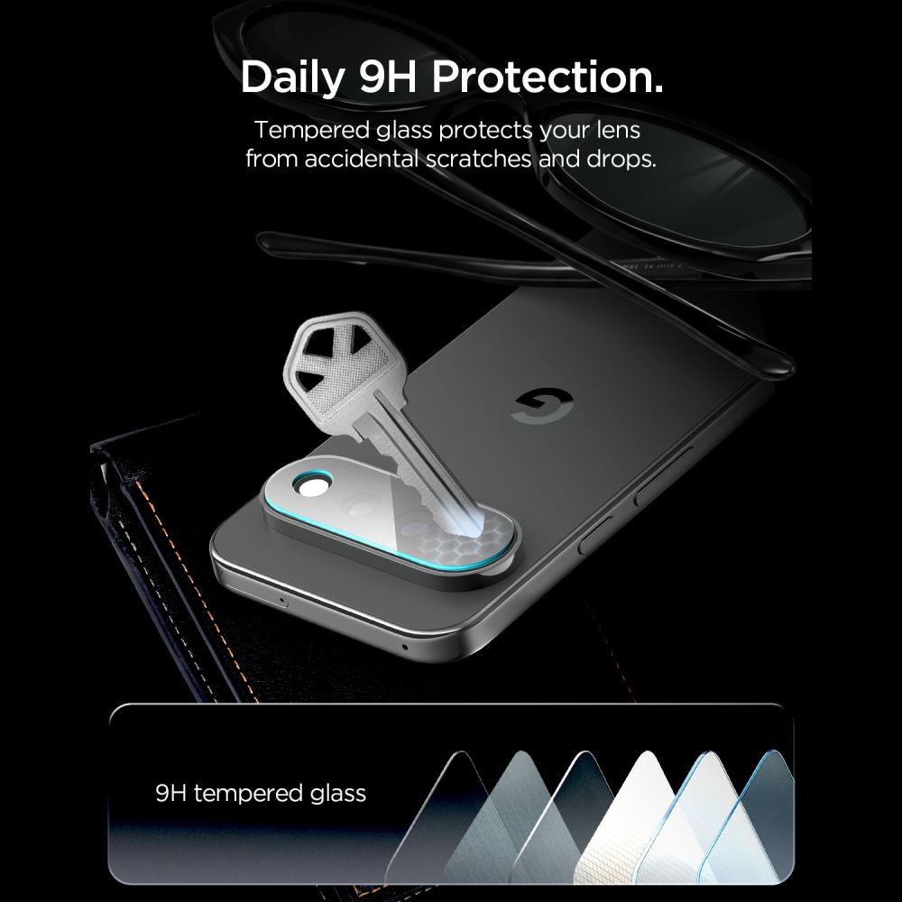 Spigen Optik Pro HD 2-pak med skærmbeskyttere af hærdet glas til Google Pixel 11 Pro