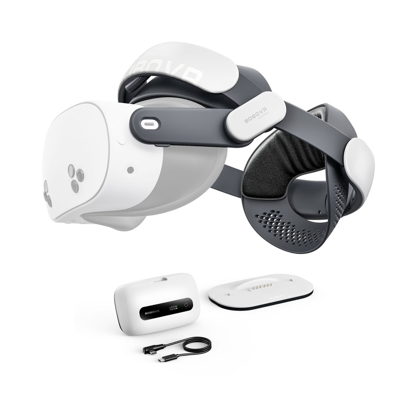 BoboVR M3 Pro+ batterirem – til Quest 3 og 3S