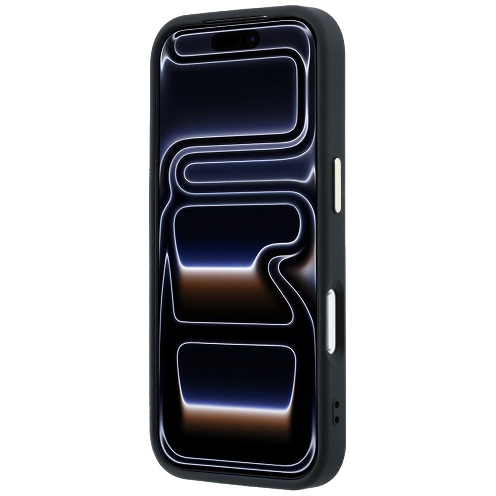 Guess Saffiano Small 4G & Classic Logo MagSafe-etui til iPhone 17 Pro Max / 18 Pro Max – Sort