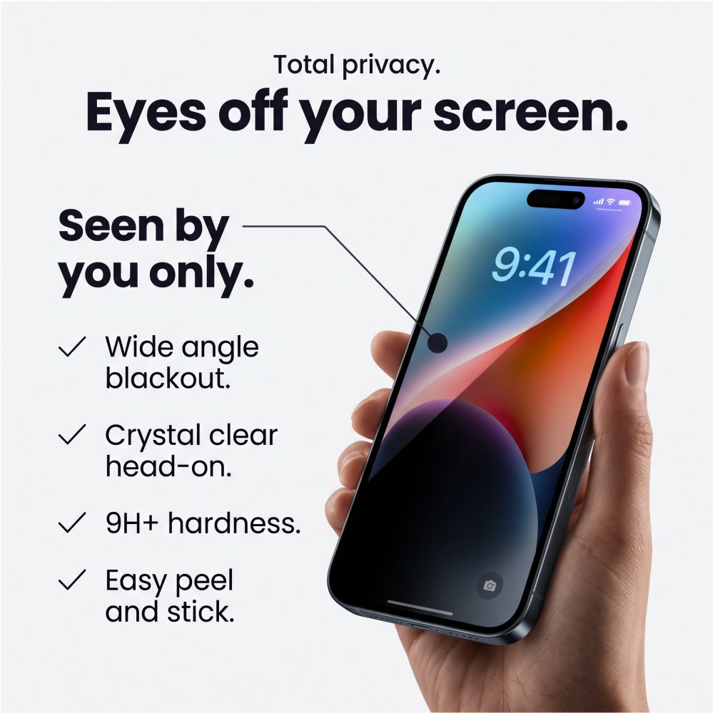 Tech-Protect Glass SPY+ 2-pak med privatlivsbeskyttende hærdet glas til iPhone 18 Pro Max