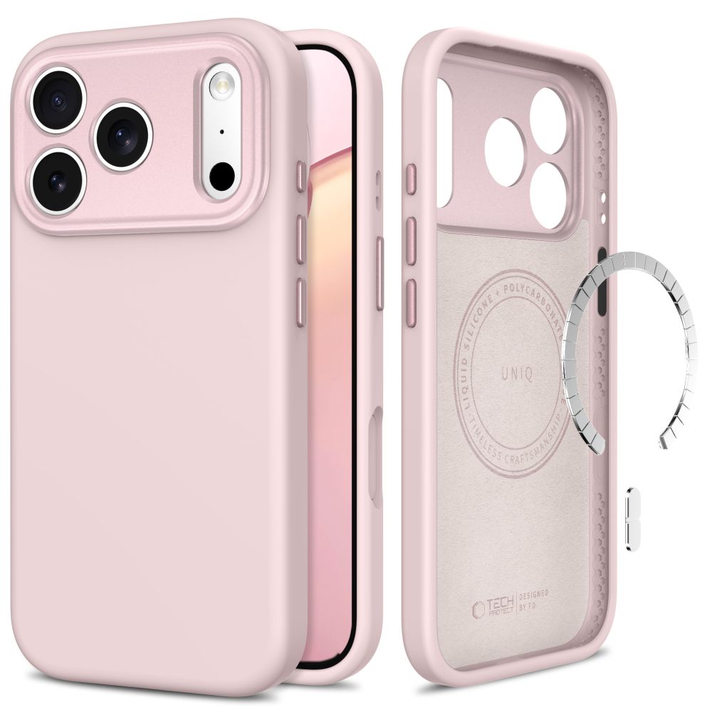 Tech-Protect Uniq MagSafe CC-etui til iPhone 18 Pro Max / 17 Pro Max – lyserød