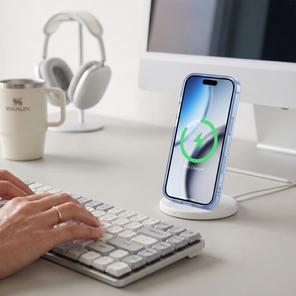 Tech-Protect MagPeak MagSafe CC-etui til iPhone 18 Pro / 17 Pro – gennemsigtigt