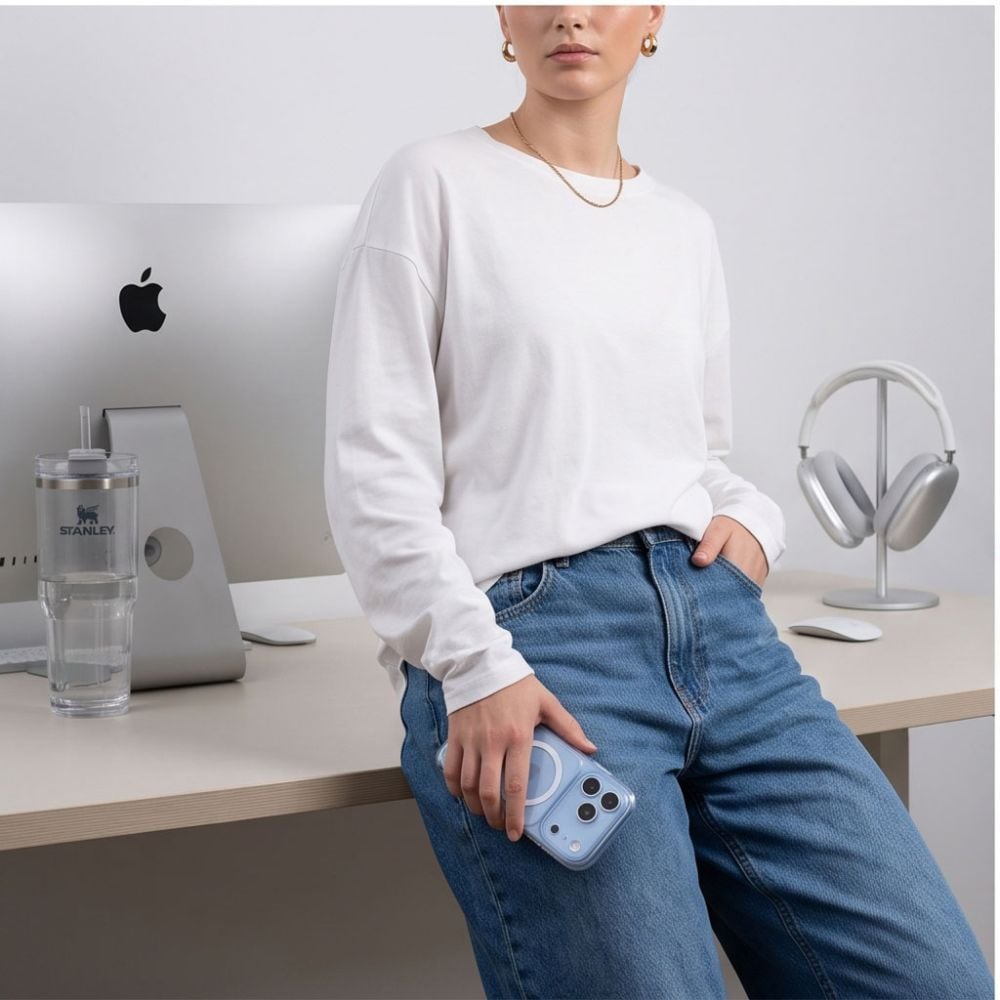 Tech-Protect MagPeak MagSafe CC-etui til iPhone 18 Pro / 17 Pro – gennemsigtigt