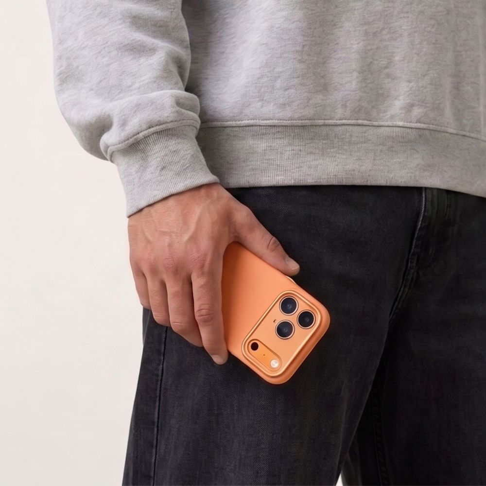 Tech-Protect Uniq MagSafe CC-etui til iPhone 18 Pro / 17 Pro – orange