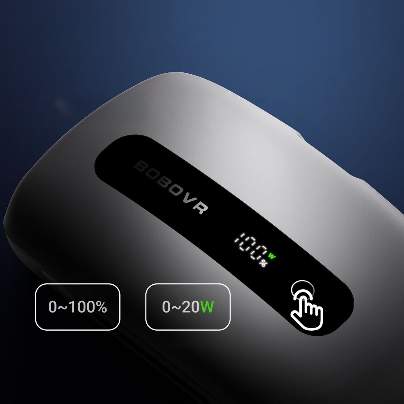 BoboVR BM60-1 6500 mAh-batteri til BoboVR M3 Pro+ og BoboVR M3 med ladestation – hvid